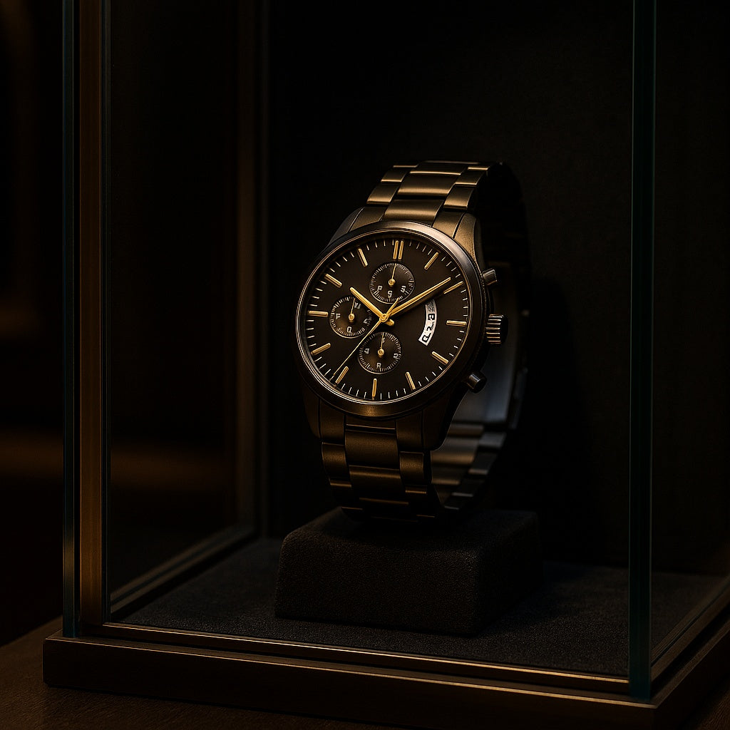 Men's Casual Long Sleeve Zipper Jacket with Pocket + Free Luxury Fashion Quartz Watch