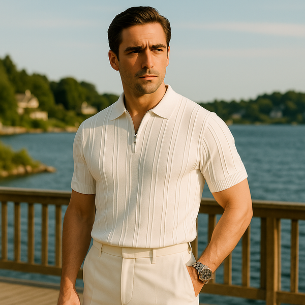 [BUY 1 GET 2]Knitted Polo Short Sleeve T-Shirt