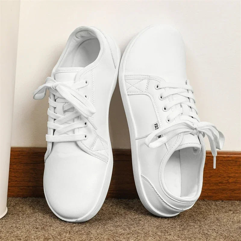 2024 Men Shoes New Flats Leather Walking Shoes Men Barefoot Wide-toed Shoes Wider Toe Casual Sneakes Large Size 47 48