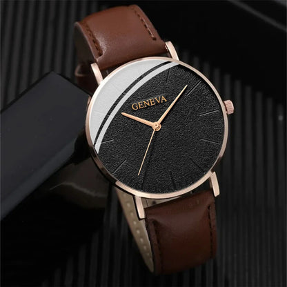 4/1pcs Men Watch Set Fashion Casual Business Mens Quartz Watch Belt Bracelet Watch Set Sport Wristwatch Relogio Masculino（no Box